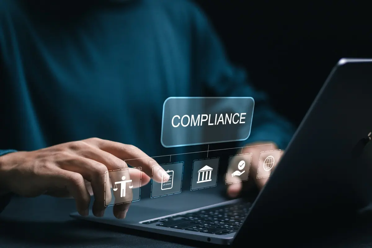 Compliance and regulation concept on a screen, representing how substance requirements moved from the Economic Substance Regulations into UAE corporate tax